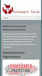 Mobile Screenshot of preis-wert-forum.de